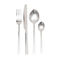 Homla Lugano Cutlery Set of 24 Pieces - Silver