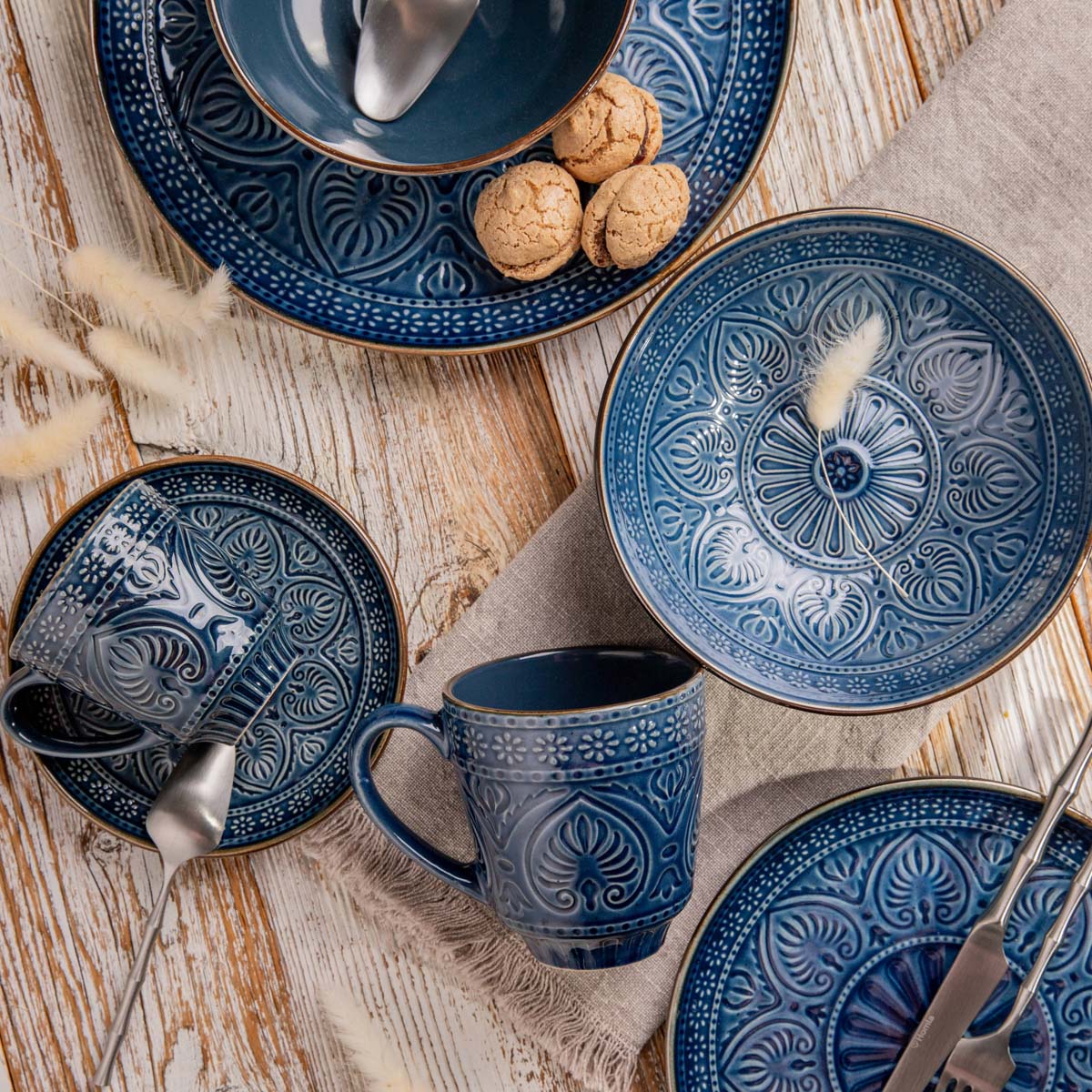 Homla Indie Mug 400ml - Navy Blue