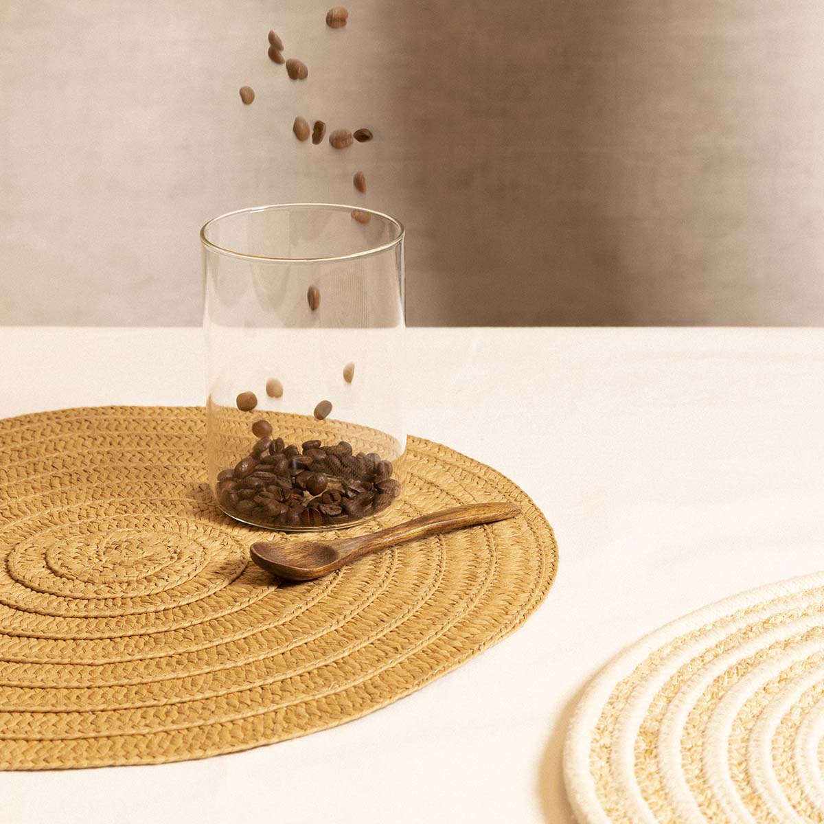 Homla Cord Placemat 38cm - Brown