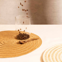 Homla Cord Placemat 38cm - Brown