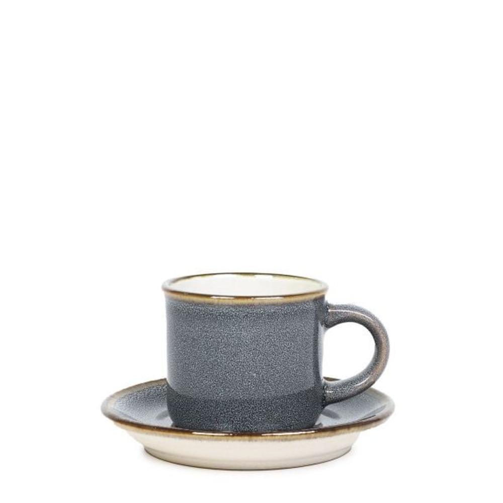 Homla Larisa Espresso Cup and Saucer 80ml - Grey