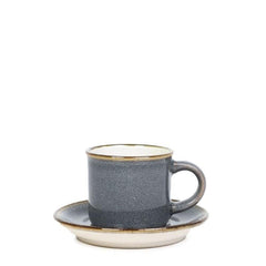 Homla Larisa Espresso Cup and Saucer 80ml - Grey