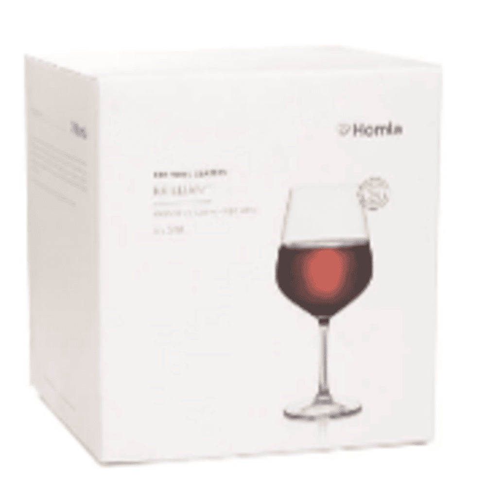 Homla Brilliant Wine Glass Set of 4 Pieces 580ml - Transparent