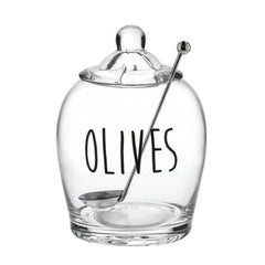 Homla Liven Olive Jar 550ml - Transparent