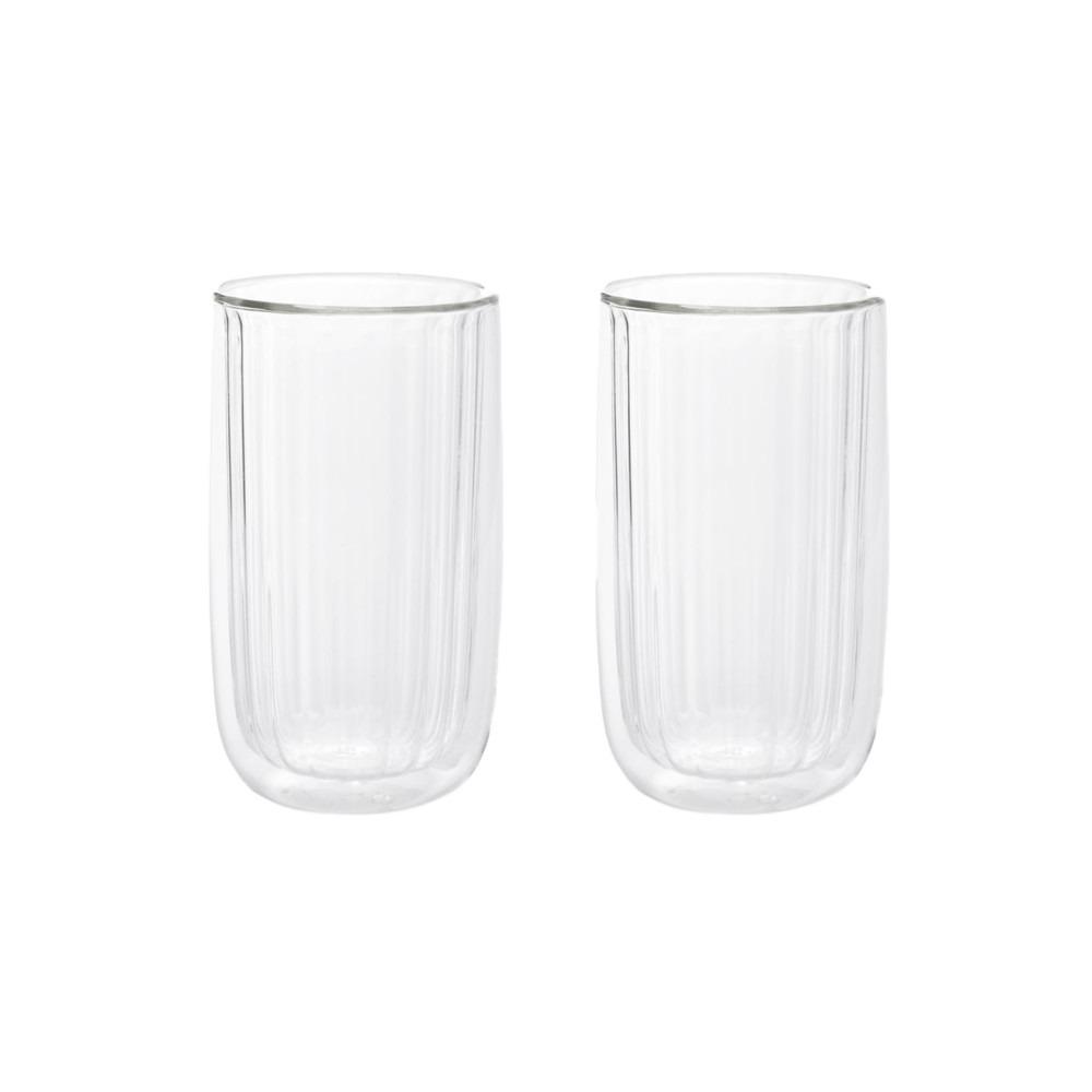 Homla Cembra Groove Glass Set Of 2 350ml - Transparent