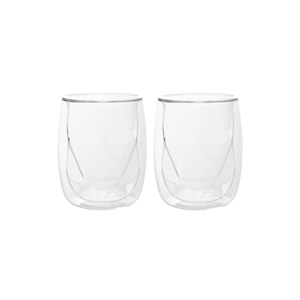 Homla Cembra Modern Glass Set of 2 280ml - Transparent