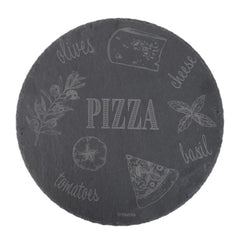 Homla Stone Pizza 30 x 0.5cm - Black