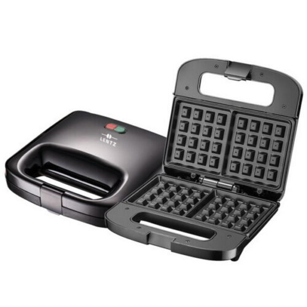 Michelino Waffle iron 2 square 750 watt black LENTZ