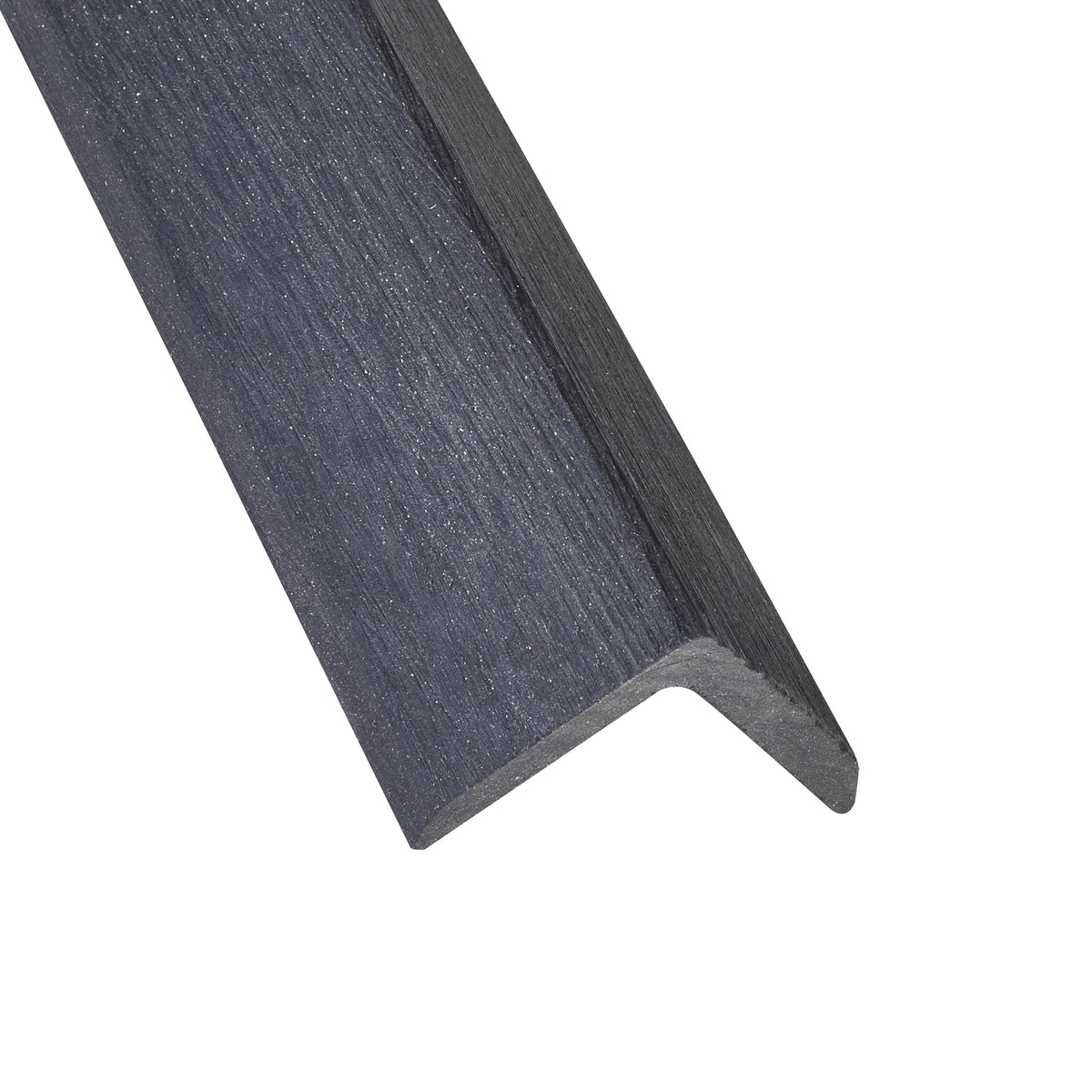 Naterial Composite Finish Profile 240x4x5.5cm 6mm Thick For Decking - Dark Grey