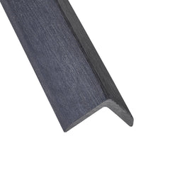 Naterial Composite Finish Profile 240x4x5.5cm 6mm Thick For Decking - Dark Grey