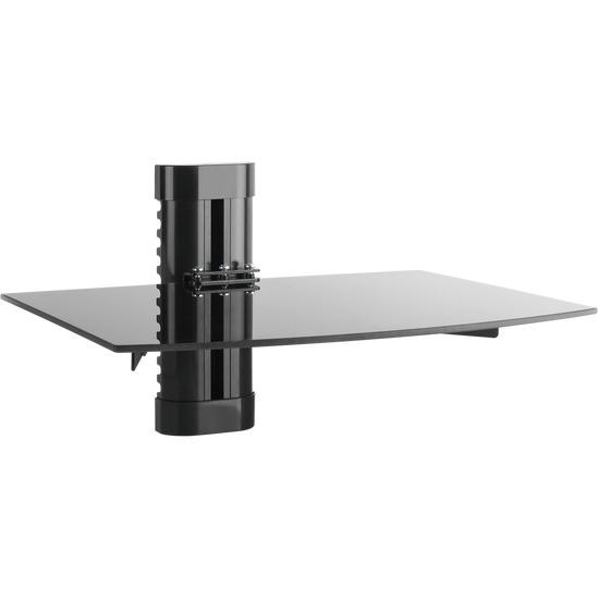 Lexmandvd Shelf With Tempered Glass 360X250X5Mm Height Adjustment Range 115Mm Weight Capacity 5Kg,