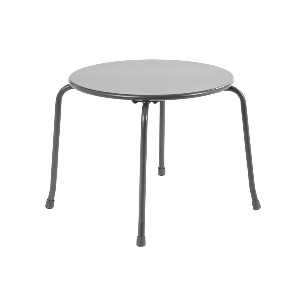 Naterial Vera Low Coffee Table With Steel Top Dark Grey 40cm