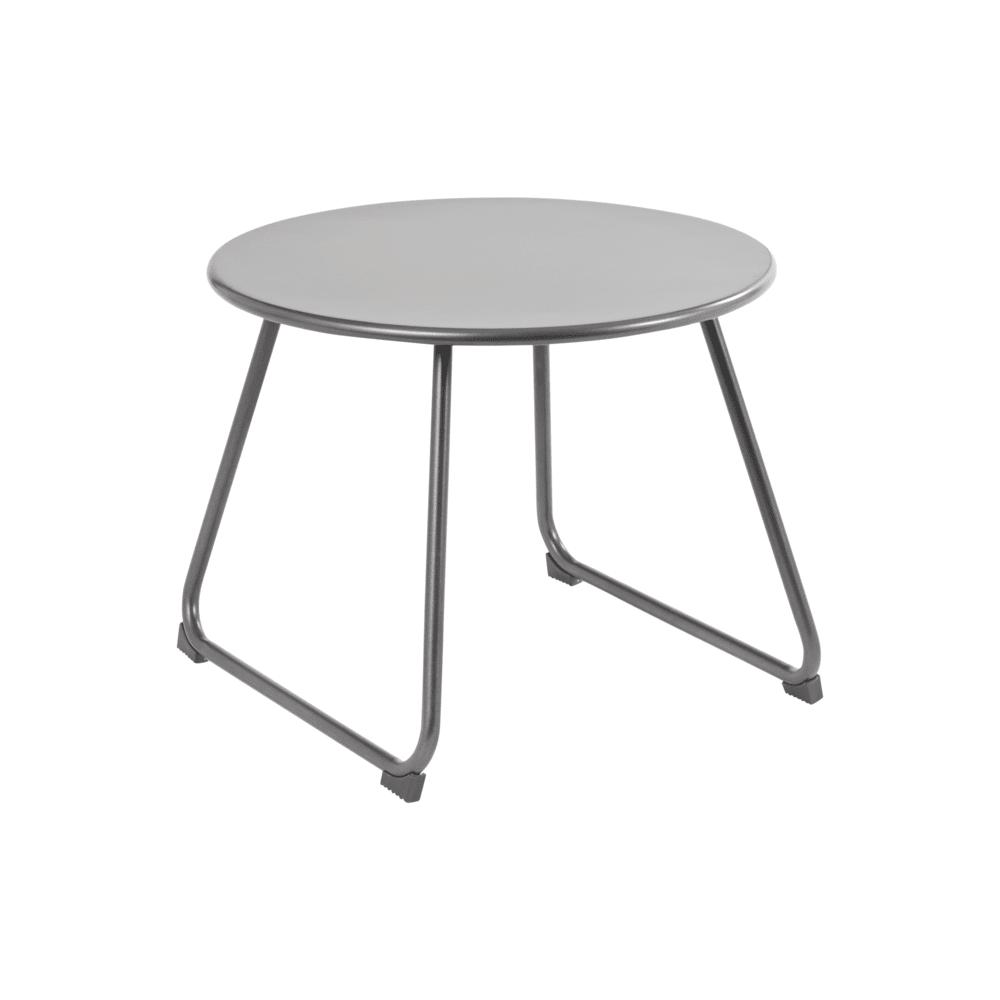 Naterial Timea Low Coffee Table with Steel Top Dark Grey D48cm