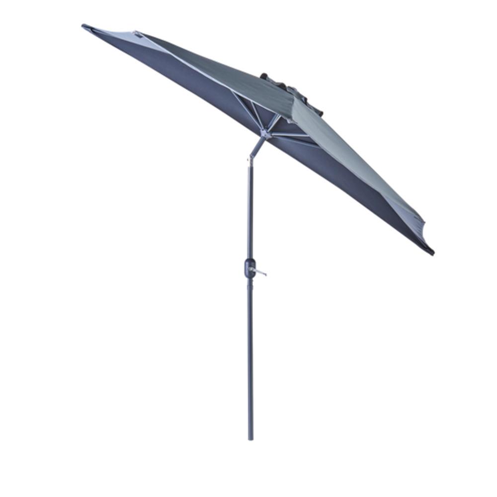 Naterial Arkea Balcony Umbrella Half Round 270x135cm Dark Grey