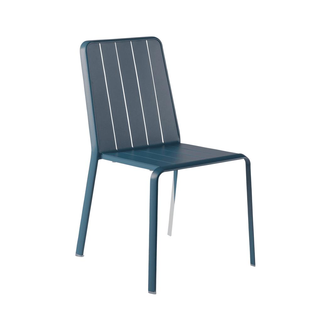 Naterial Idaho Dining Chair Aluminum Agata Blue