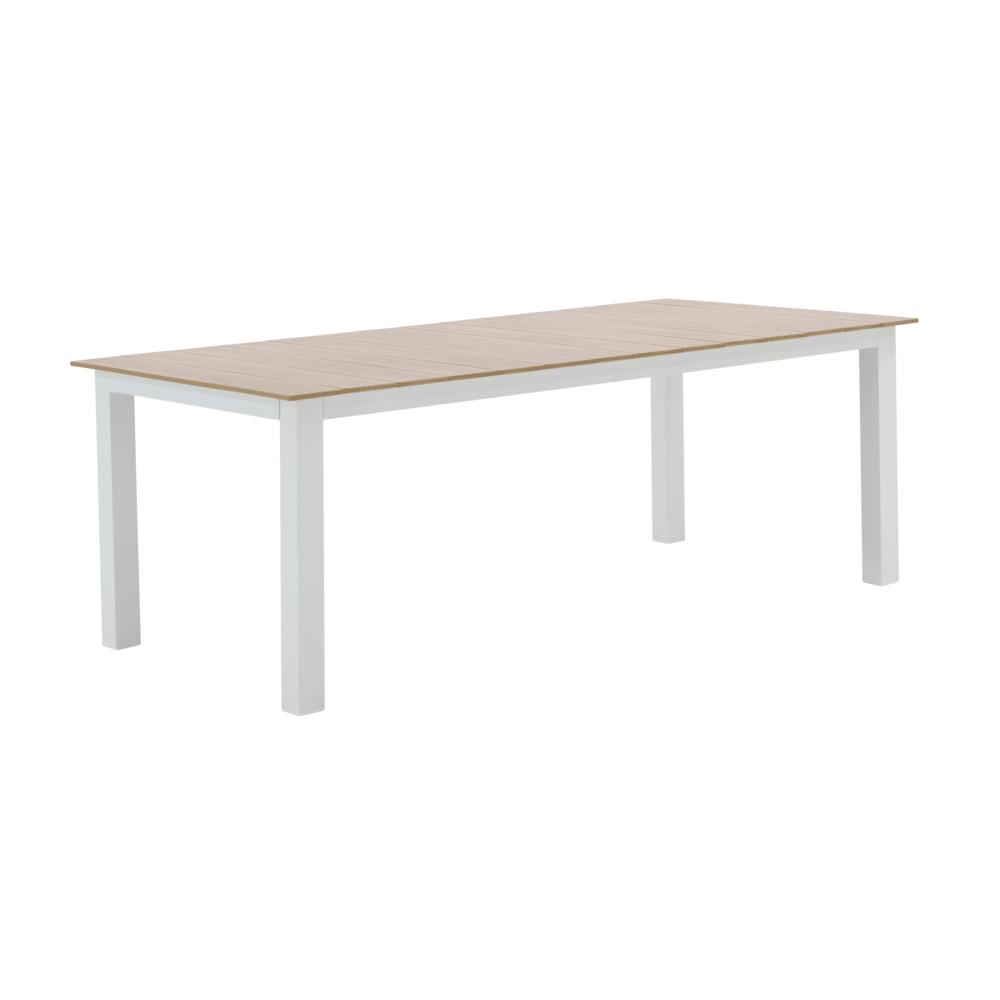 Naterial Clara Dining Table For 6/8 Persons Aluminum Synthetic Wood 200x100cm White