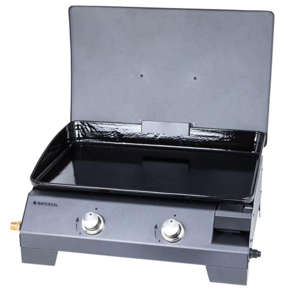 Naterial Murcia Gas Plancha With 2 Burners And Lid