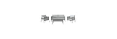 Naterial Henio Sofa Set For 4 Persons Dark Grey,