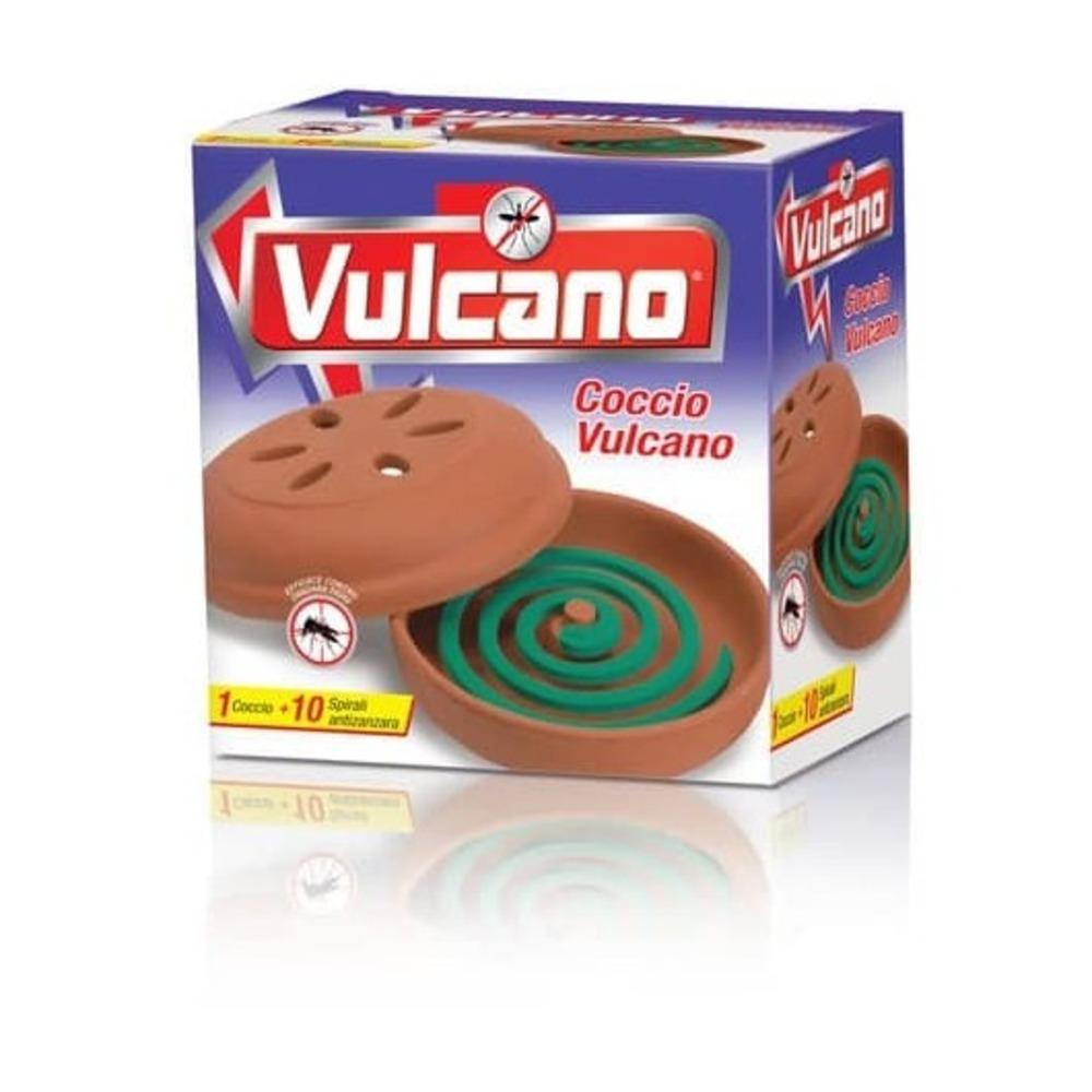 Vulcano Insecticide Anti-Mosquito Spirals by 10 + Earthenware Support