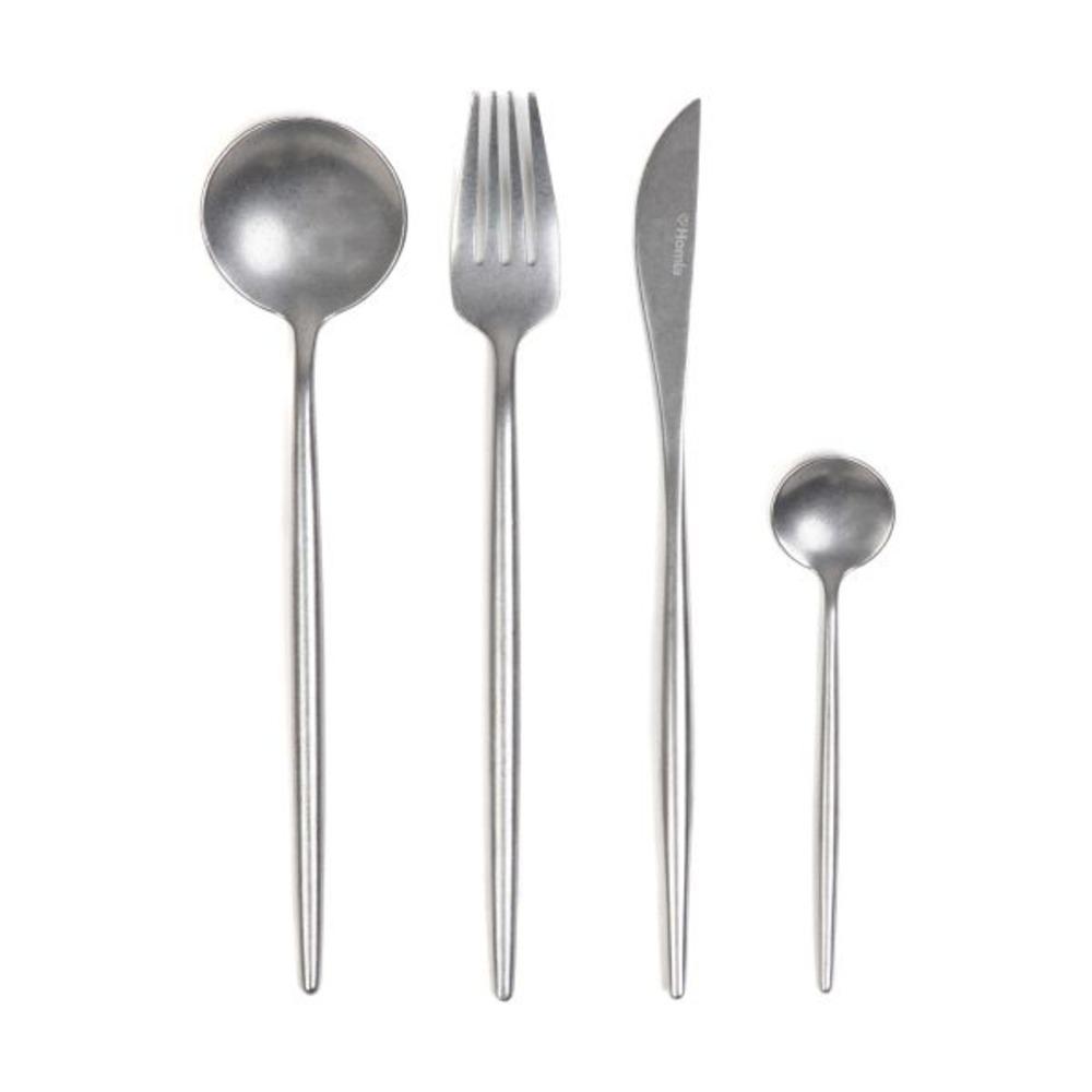 Homla Noia Cutlery Set Silver 16 Piece Set