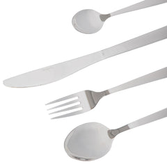 Homla Fabro Cutlery Set Silver 24 Piece Set