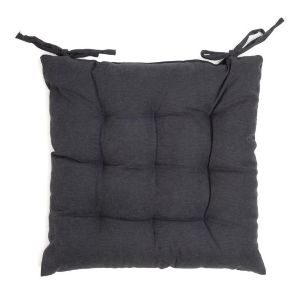 Homla Asam Chair Cushion Quilted 40X40cm Black