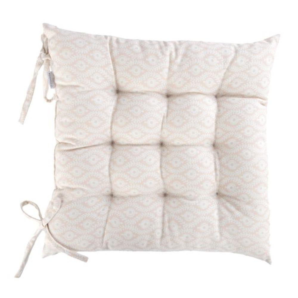 Homla Bolga Chair Cushion Quilted 40X40cm Ecru