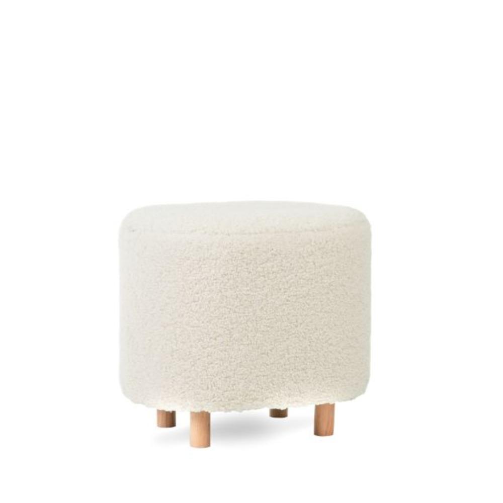 Homla ALDA Pouf beige 50x40x44cm