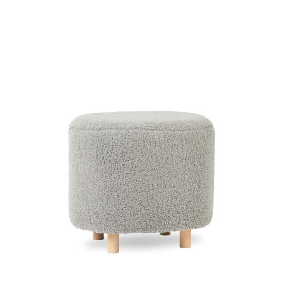 Homla ALDA Pouf grey 50x40x44cm