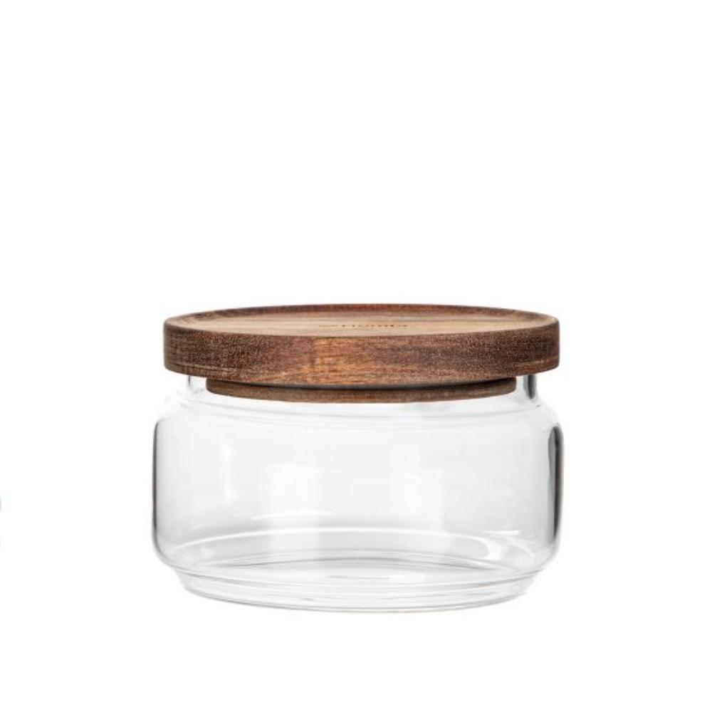 Homla Gabin Glass Container With Acacia Lid 0.7L