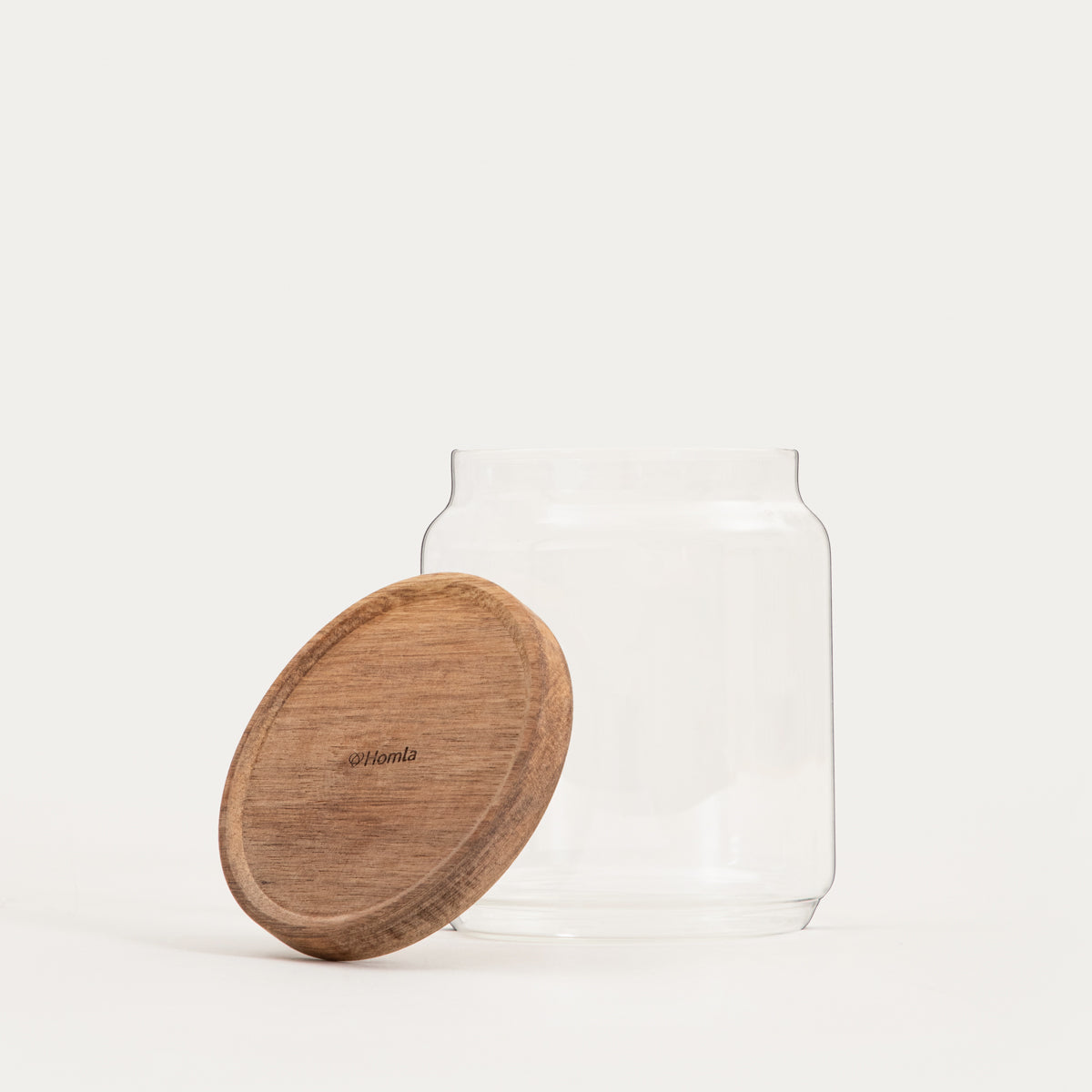 Homla Gabin Glass Container With Acacia Lid 1.3L
