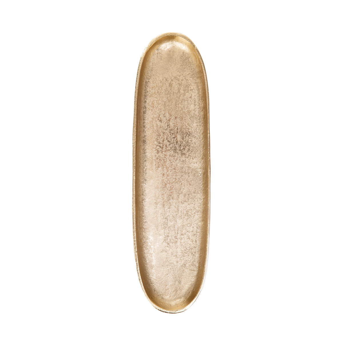 Homla Girona Gold Oval Shaped Decorative Tray 39x12x3cm
