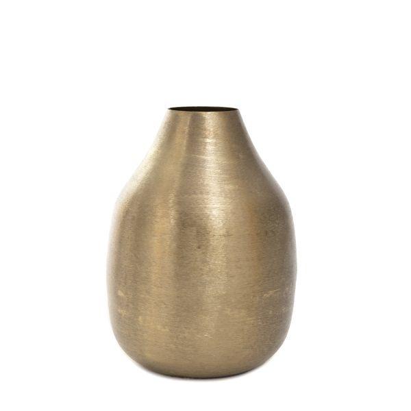 Metal Girona Metal Vase Gold 15x15x21cm