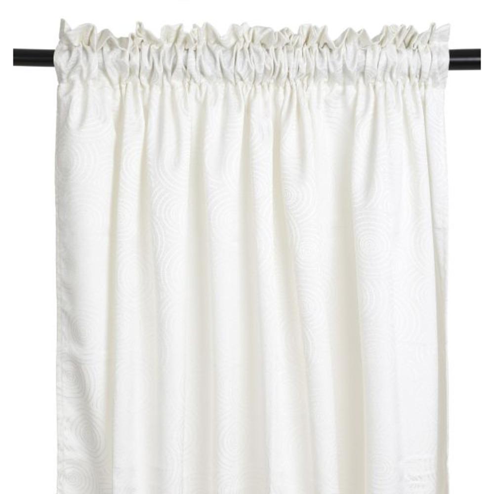 Homla Tora Curtain With Pattern Ecru 140x250cm