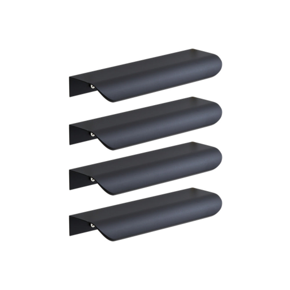 Inspire Profile Handle Oslo 96 Mm Black Plain Matt4 Pcs,