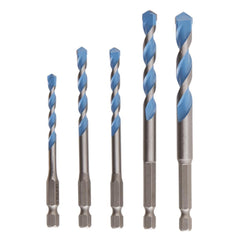 Dexter - 5Pc Multimaterial Drill Bit Set Hexa Shank 5/6/6/8/10,