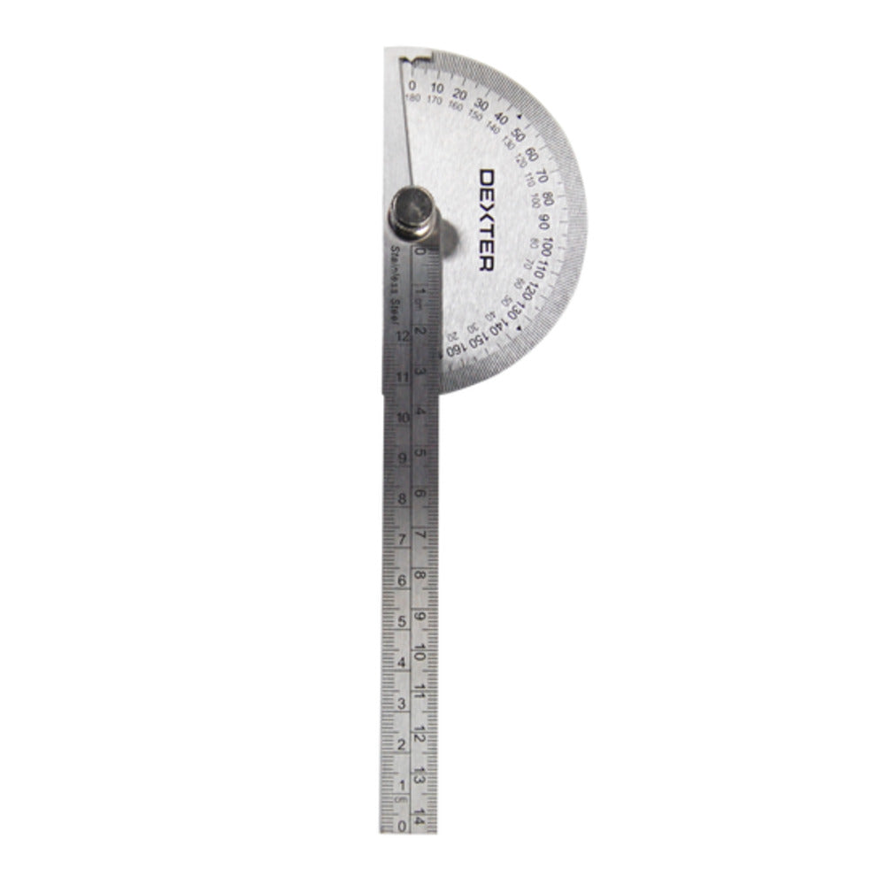 Dexter Stainless Steel Protractor Anglegauge,