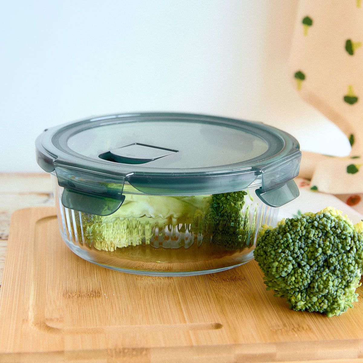 Homla Remmie Round Glass Container 0.95L