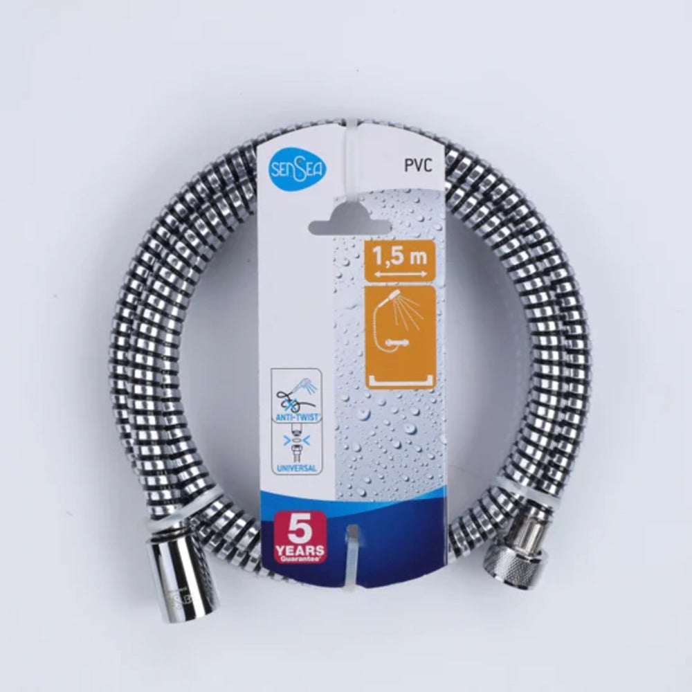 Sensea  Shower Hose Chrome/Black 1,5M Acs,