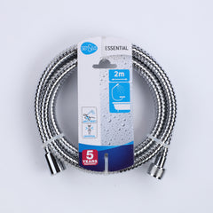 Sensea Essential Shower Hose Chrome Stainless Steel 2M Acs,