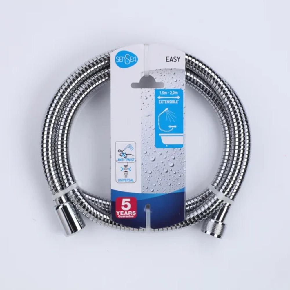 Sensea Easy Shower Hose Chrome Stainless Steel 2,25M Extensible Acs,