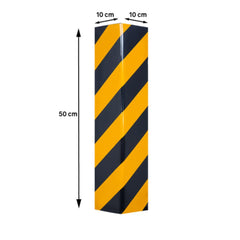 Standers Foam Protection For Garage Angle Black And Yellow 50X20 Cm,