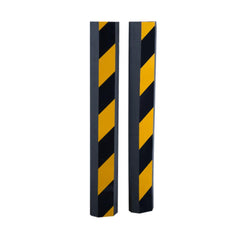 Standers Set Of 2 Foams Protection For Bumper, Black And Yellow,50X7 Cm,