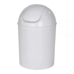 Wenko Swing Cover Bin Economic White