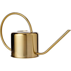 Kikkerland Vintage Watering Can, Gold ,