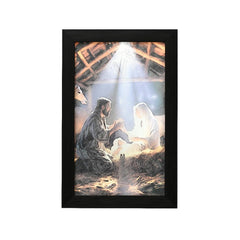 Lumineo BO Led Nativity Canvas 18 x 28cm