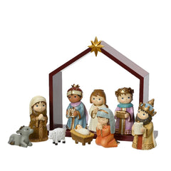 Polyresin Nativity Set of 10 Pieces 22cm - Childlike