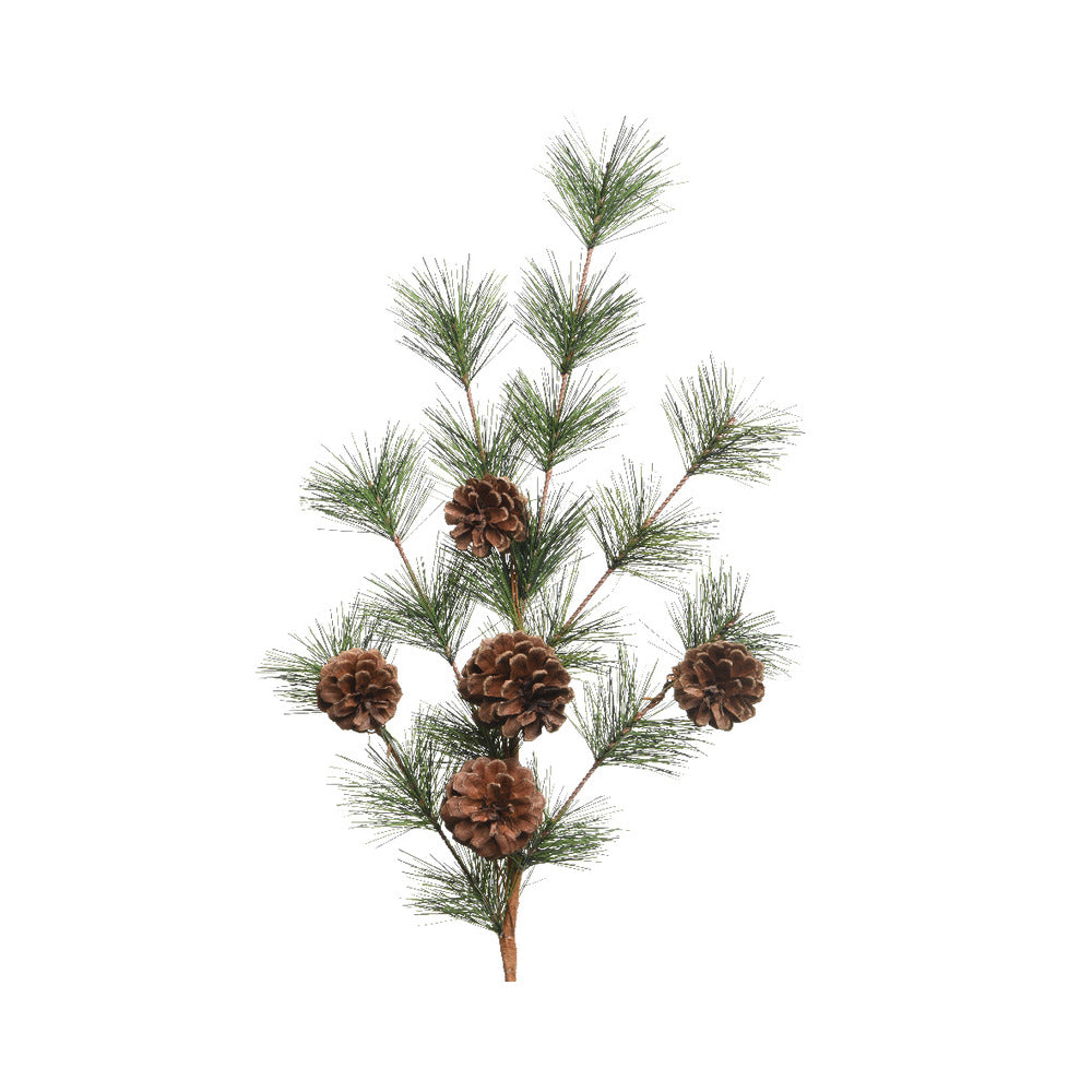 Everlands Spray Branch with Pinecones 50cm