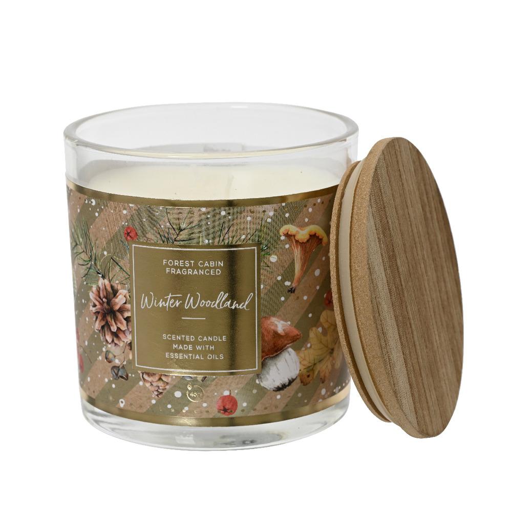 Decoris Scented Candle in Glass 10 x 10cm - Winter Woodland