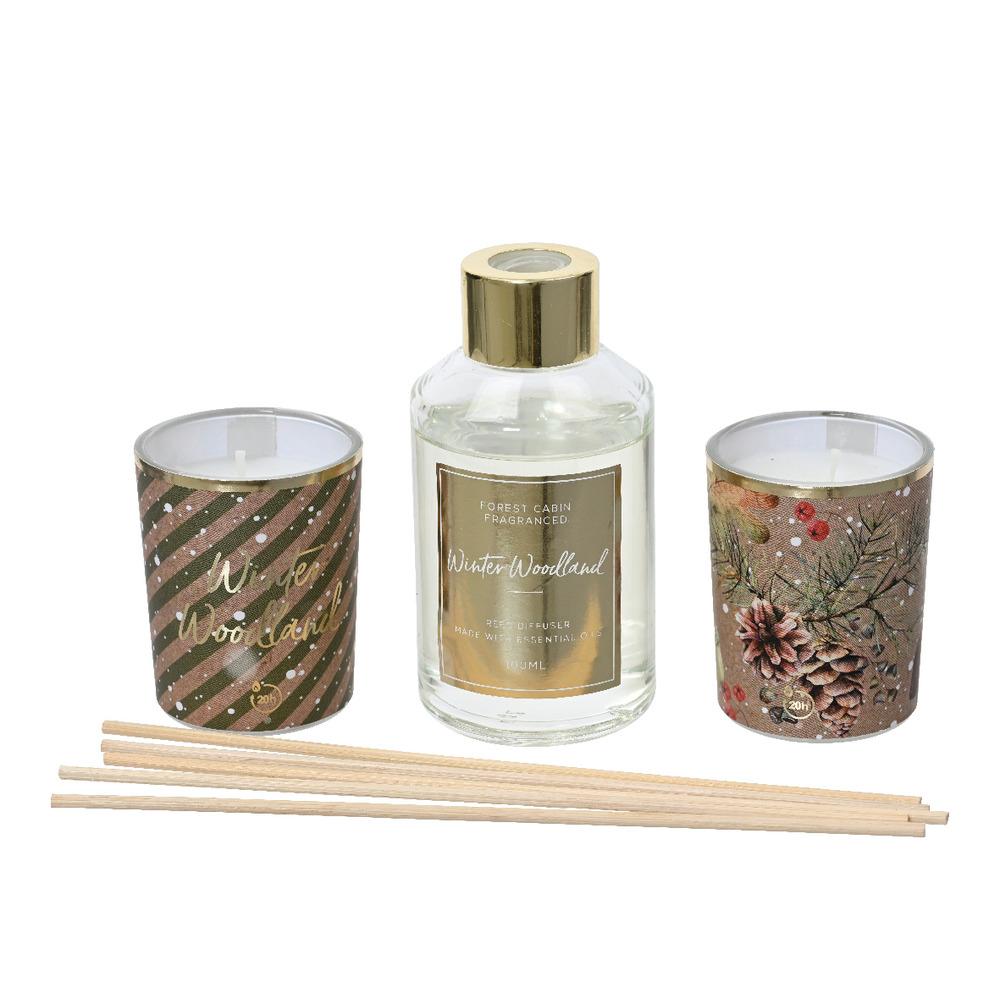 Decoris Fragrance Set with 2 Candles and Diffuser